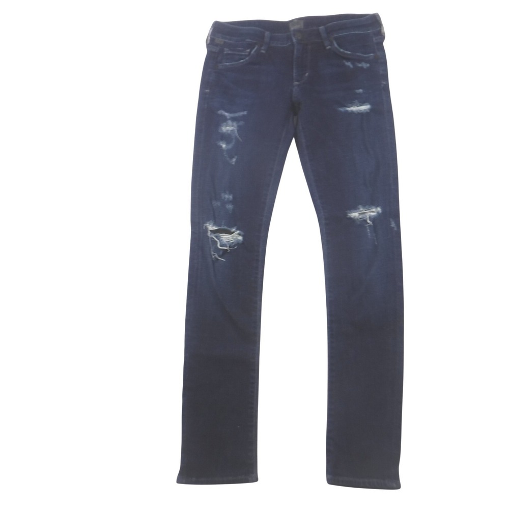 Citizens of Humanity Distressed Skinny‎ Jeans Dark Wash Size 28 Made in USA